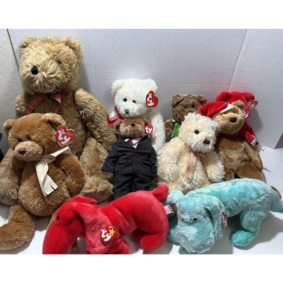 Ty Beanie Babies Lot of‎ 10 BIG Vintage Beanie Babies 90s 2000’s 12”-22”